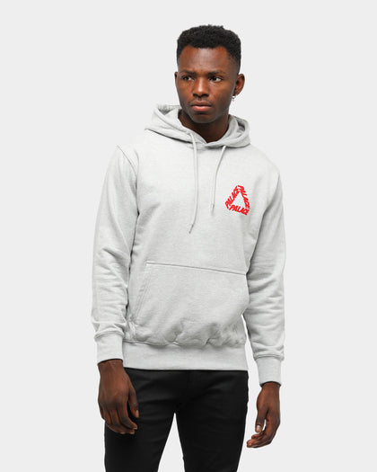 PALACE FLOCKA P3 HOOD GREY MARLE