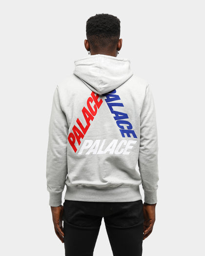 PALACE FLOCKA P3 HOOD GREY MARLE