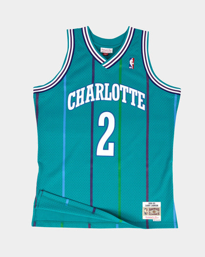 Mitchell & Ness Charlotte Hornets Larry Johnson '92-'93 #2 Swingman Jersey Teal