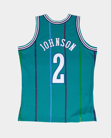Mitchell & Ness Charlotte Hornets Larry Johnson '92-'93 #2 Swingman Jersey Teal
