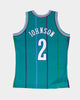 Mitchell & Ness Charlotte Hornets Larry Johnson '92-'93 #2 Swingman Jersey Teal