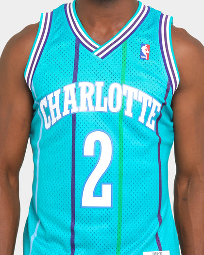 Mitchell & Ness Charlotte Hornets Larry Johnson '92-'93 #2 Swingman Jersey Teal
