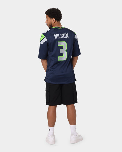Nike Seattle Seahawks Russell Wilson #3 Game TC Jersey Navy