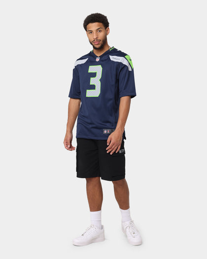 Nike Seattle Seahawks Russell Wilson #3 Game TC Jersey Navy