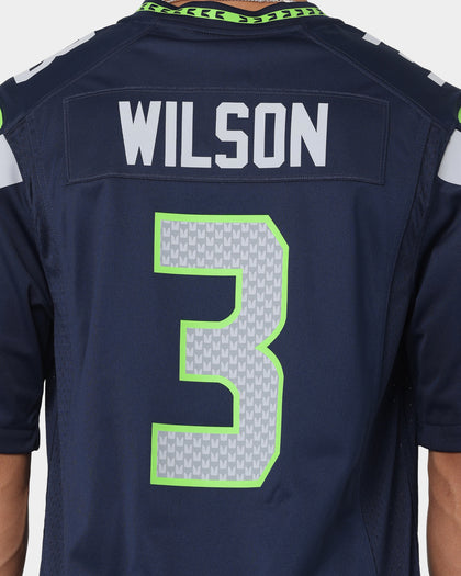 Nike Seattle Seahawks Russell Wilson #3 Game TC Jersey Navy