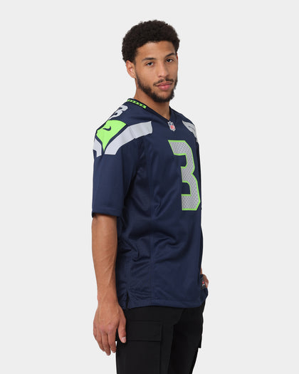 Nike Seattle Seahawks Russell Wilson #3 Game TC Jersey Navy