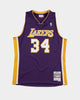 Mitchell & Ness Los Angeles Lakers Shaquille O'Neal '99-'00 #34 Swingman Jersey Purple