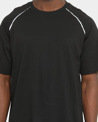 Elevn Clothing Co. Rift Raglan Short Sleeve T-Shirt Black