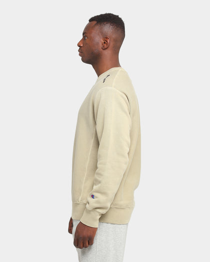 Champion Rev Weave Multi Script Crew American Khaki