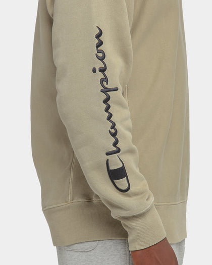 Champion Rev Weave Multi Script Crew American Khaki
