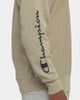 Champion Rev Weave Multi Script Crew American Khaki