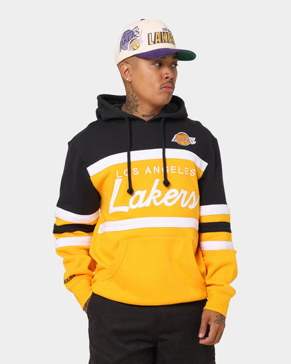 Mitchell & Ness Men's Los Angeles Lakers Head Coach Hoodie Black