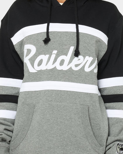 Mitchell & Ness Men's Raiders Head Coach Hoodie Black/Grey