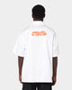 Heron Preston Boxy Fit Short Sleeve Button Up Shirt White
