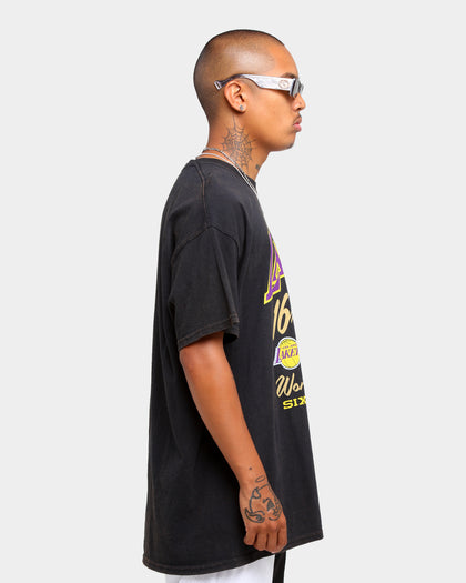Mitchell & Ness Los Angeles Lakers Bling Rings Vintage T-Shirt Black