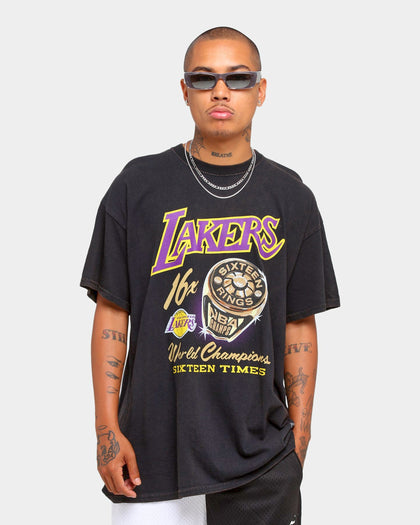 Mitchell & Ness Los Angeles Lakers Bling Rings Vintage T-Shirt Black