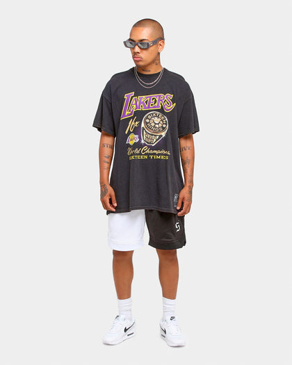 Mitchell & Ness Los Angeles Lakers Bling Rings Vintage T-Shirt Black