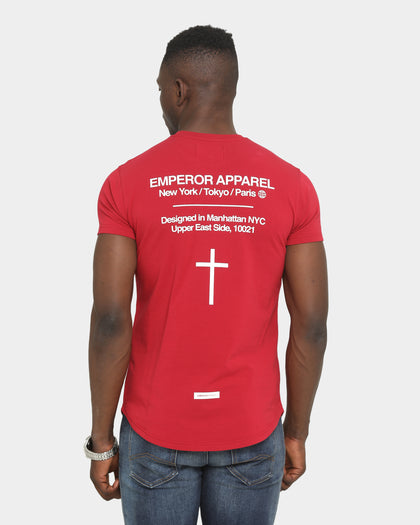 Emperor Apparel Inner City After Dark Short Sleeve T-Shirt Maroon