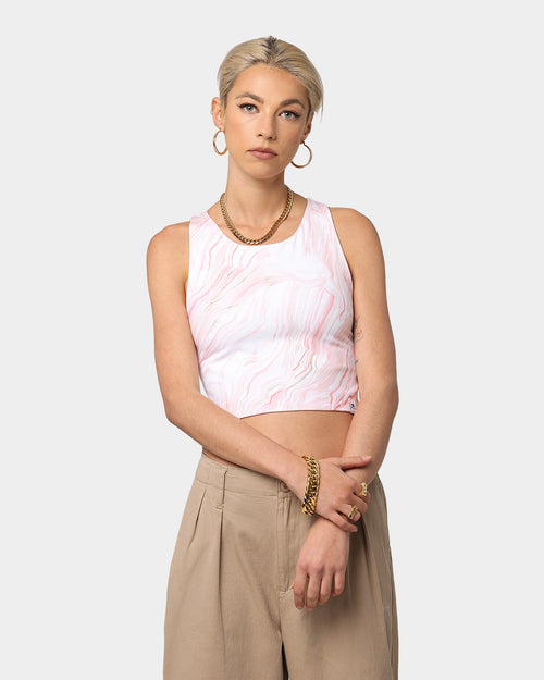 Champion Women's LF Recycled Sculpted Crop Top Pebblestone