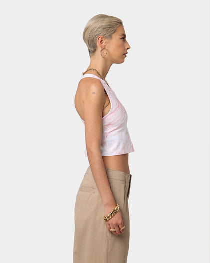 Champion Women's LF Recycled Sculpted Crop Top Pebblestone