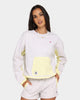 Champion Women's Poplin Mix Media Crew Lemon Glacier