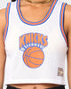 Mitchell & Ness Women's New York Knicks Mesh Crop Tank White