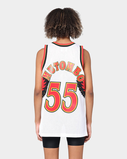 Mitchell & Ness Atlanta Hawks Dikembe Mutombo '96-'97 NBA Swingman Jersey White