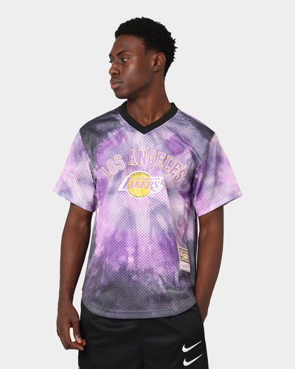 Mitchells & Ness Los Angeles Lakers Tie Dye Mesh Jersey Purple