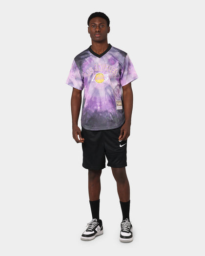 Mitchells & Ness Los Angeles Lakers Tie Dye Mesh Jersey Purple