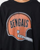 Mitchell & Ness Oversized Extra Large Print Cincinnati Bengals Crew Vintage Black