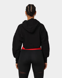 Reebok X Cardi B Women's Cropped Hoodie Black
