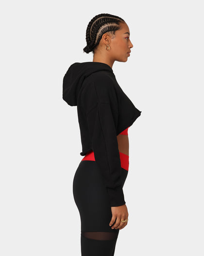 Reebok X Cardi B Women's Cropped Hoodie Black