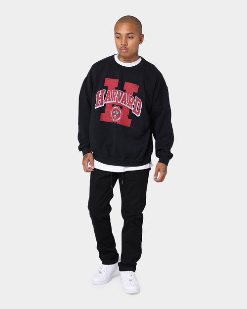 National Collegiate Athletic Association Harvard H Seal Vintage Crewneck Vintage Black