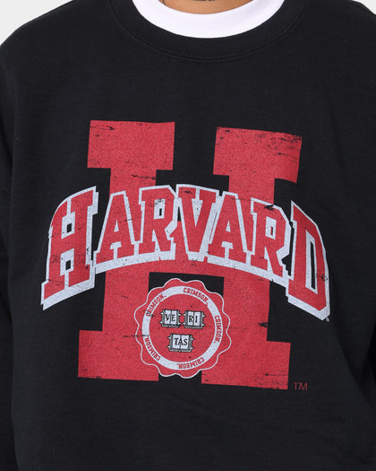 National Collegiate Athletic Association Harvard H Seal Vintage Crewneck Vintage Black