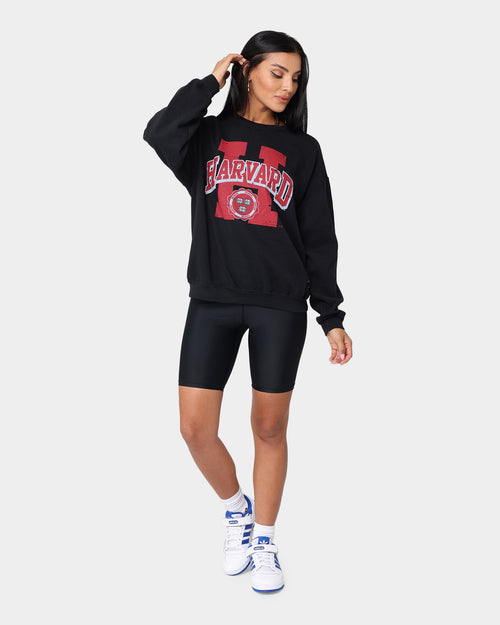 National Collegiate Athletic Association Harvard H Seal Vintage Crewneck Vintage Black