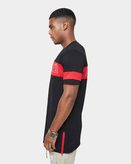 Carré Panneau Short Sleeve T-Shirt Black/Red