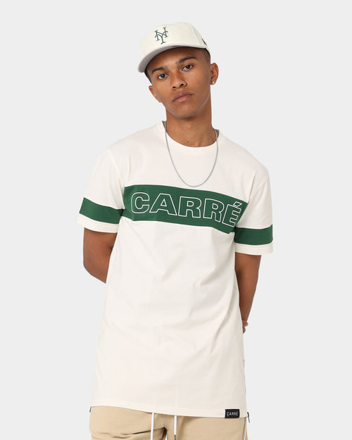 Carré Panneau T-Shirt Off White/Green