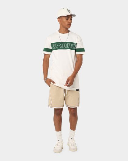 Carré Panneau T-Shirt Off White/Green