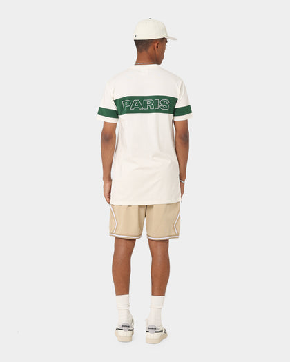 Carré Panneau T-Shirt Off White/Green