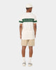 Carré Panneau T-Shirt Off White/Green