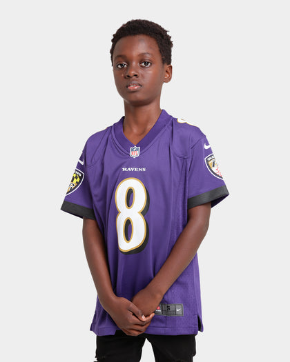 Nike Kid's Baltimore Ravens Lamar Jackson #8 NFL Game Jersey New Orchid