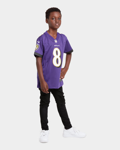 Nike Kid's Baltimore Ravens Lamar Jackson #8 NFL Game Jersey New Orchid