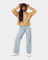 Adidas Women's Hoodie Tan