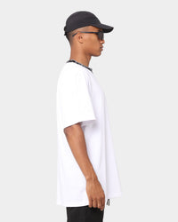 PYRA Jacquard Neck T-Shirt White/Black