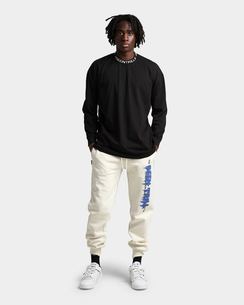 BEENTRILL Logo Rib Long Sleeve T-Shirt Black