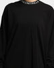 BEENTRILL Logo Rib Long Sleeve T-Shirt Black