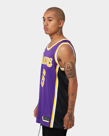 Jordan Los Angeles Lakers LeBron James #6 Statement Jersey Field Purple