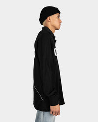 The Anti Order Los Angeles Champions Oversized Long Sleeve Polo Shirt Black/White