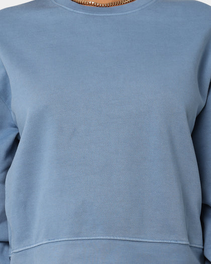 EN ES Women's All Mighty Crew Neck Cornflower Blue