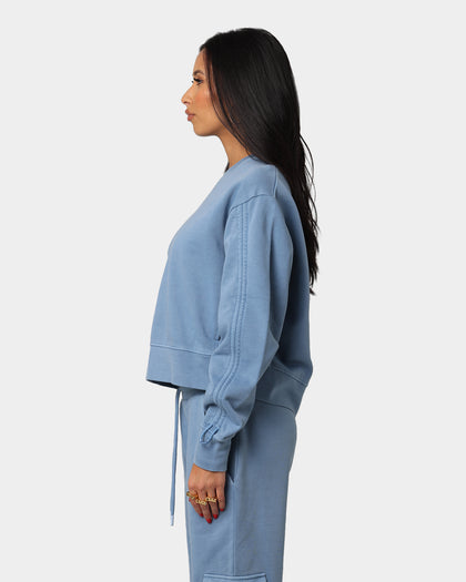 EN ES Women's All Mighty Crew Neck Cornflower Blue